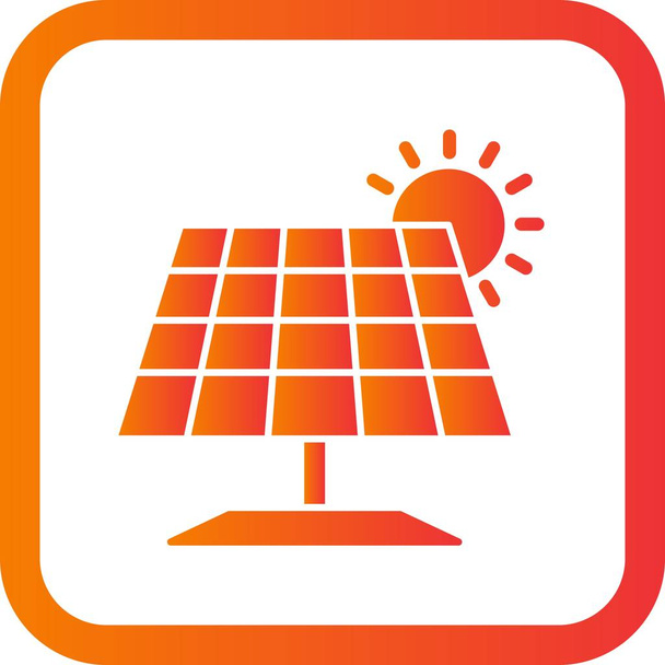 Ilustracja ikona panelu słonecznego - Zdjęcie, obraz