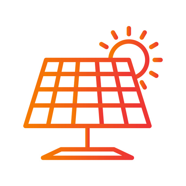 Ilustrace ikony solárního panelu - Fotografie, Obrázek