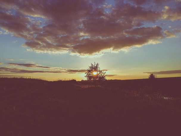 krásný večer západ slunce - Fotografie, Obrázek