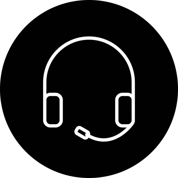 Illusztráció fejhallgató ikon - Fotó, kép