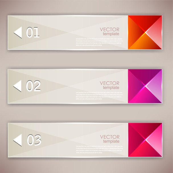 Set of bookmarks, stickers, labels, tags. Vector template for in - ベクター画像