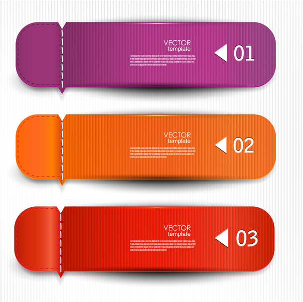 Set of bookmarks, stickers, labels, tags. Vector template for in - Vektör, Görsel