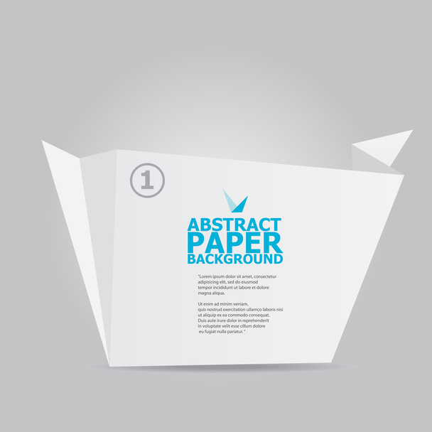 Abstract white paper origami background - Вектор,изображение