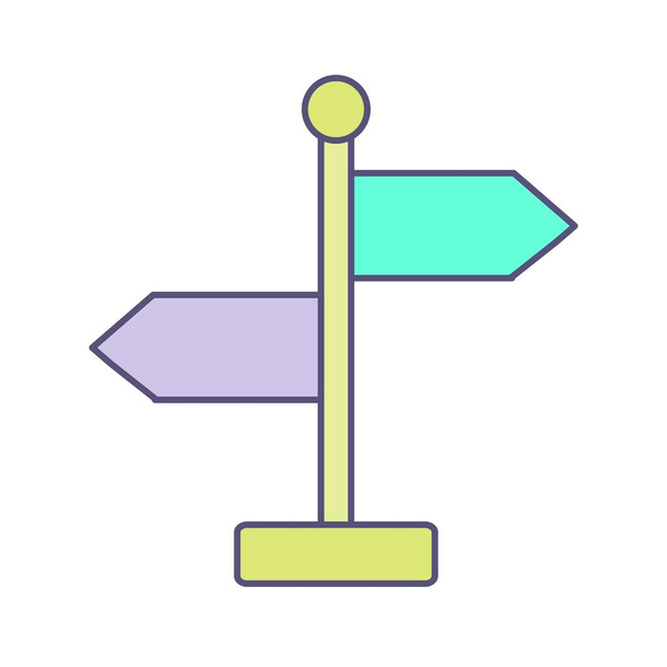 Illustratie richtings pictogram - Foto, afbeelding