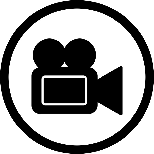 Icono de cámara de vídeo de ilustración
 - Foto, imagen