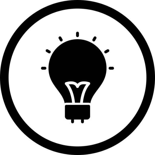 Glühbirnen-Ikone - Foto, Bild