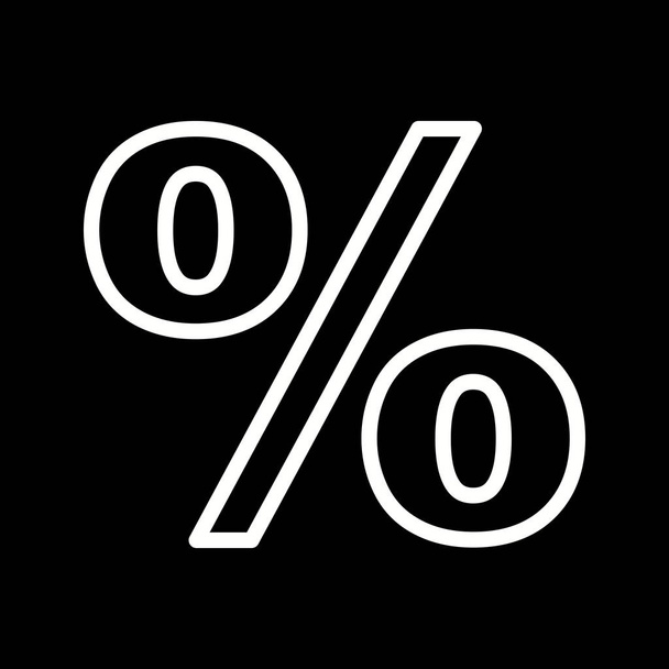 Ikona procentowa ilustracji - Zdjęcie, obraz