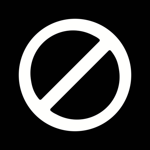 Illustratie verboden pictogram - Foto, afbeelding