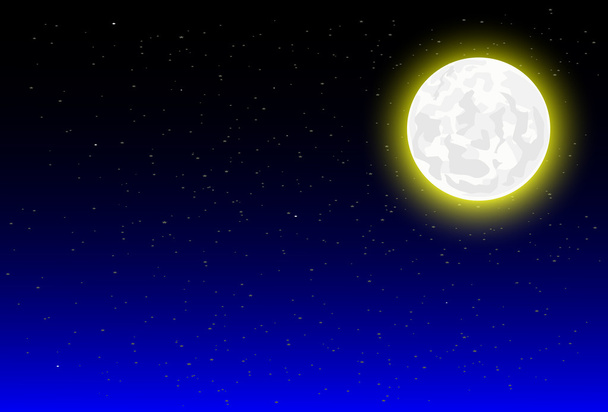 Night background with moonlight - Vector, Image