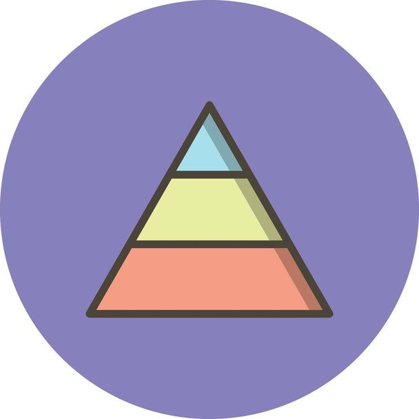 Ícone da pirâmide da ilustração
      - Foto, Imagem