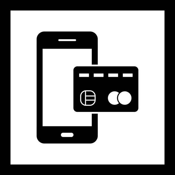 Ілюстрація Мобільний банківський значок
     - Фото, зображення