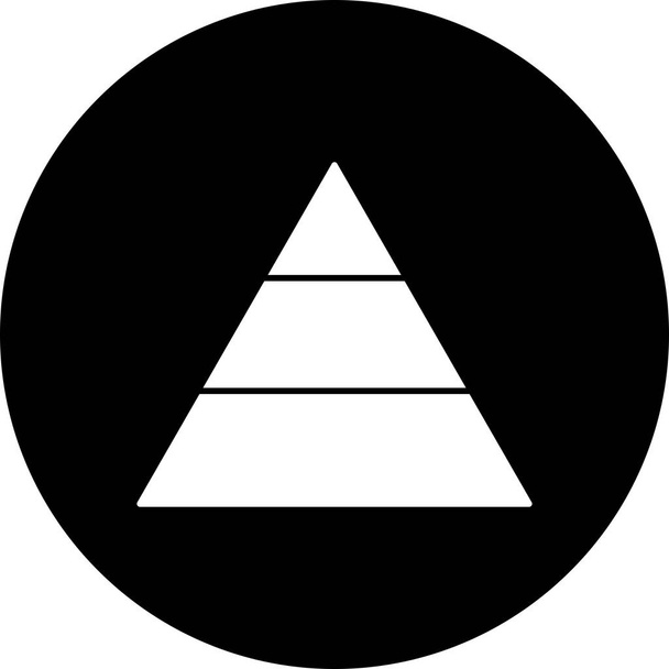 Illustratie piramide pictogram      - Foto, afbeelding