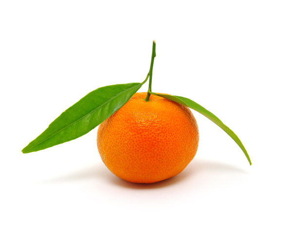 mandarina sobre blanco
 - Foto, imagen