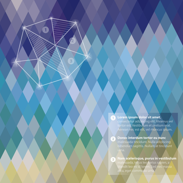 Pattern of geometric shapes, rhombic.Texture with flow of spectr - Vektor, obrázek