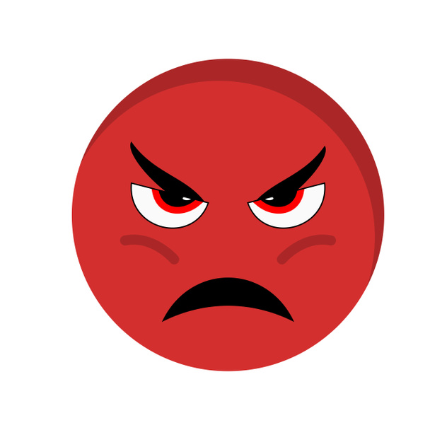 Illustration wütendes Emoji-Symbol - Foto, Bild