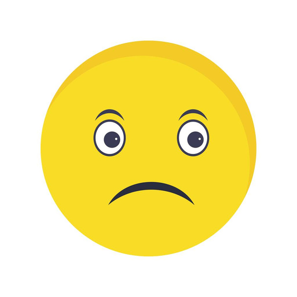 İllüstrasyon Üzgün Emoji Simgesi - Fotoğraf, Görsel