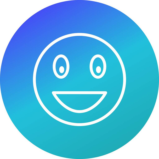 Illusztráció nevetve Emoji ikon - Fotó, kép