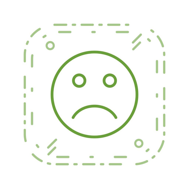 Ilustrace smutná Emoji ikona - Fotografie, Obrázek