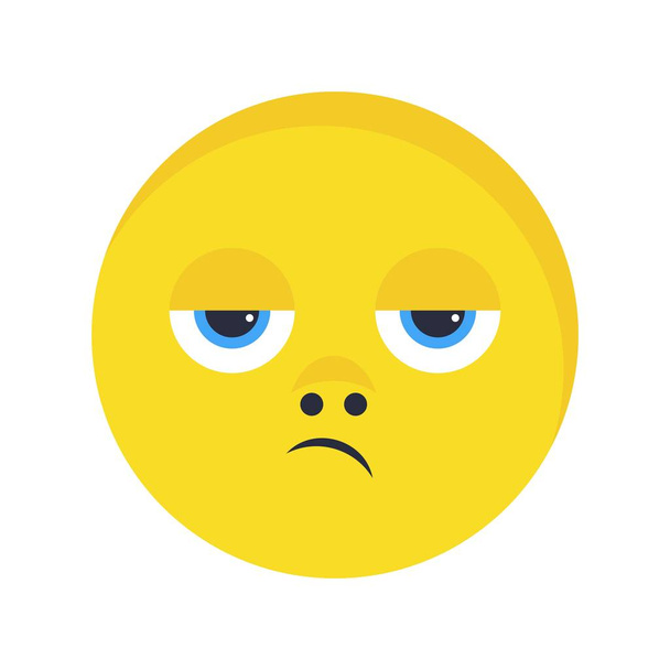 Illustratie teleurgesteld Emoji icoon - Foto, afbeelding