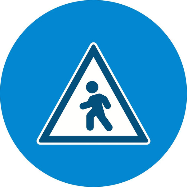 Illustrazione Icona di attraversamento pedonale
 - Foto, immagini