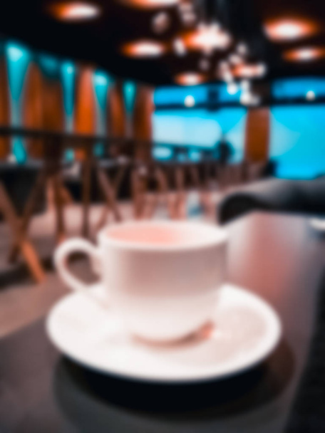 Innenraum-Café. verschwommener Hintergrund - Foto, Bild