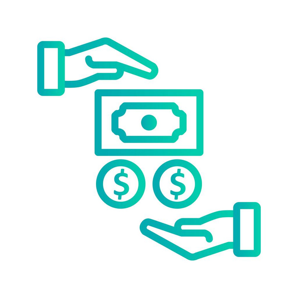Illustratie salaris pictogram - Foto, afbeelding