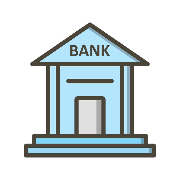 Illustration Bank Ikone       - Foto, Bild