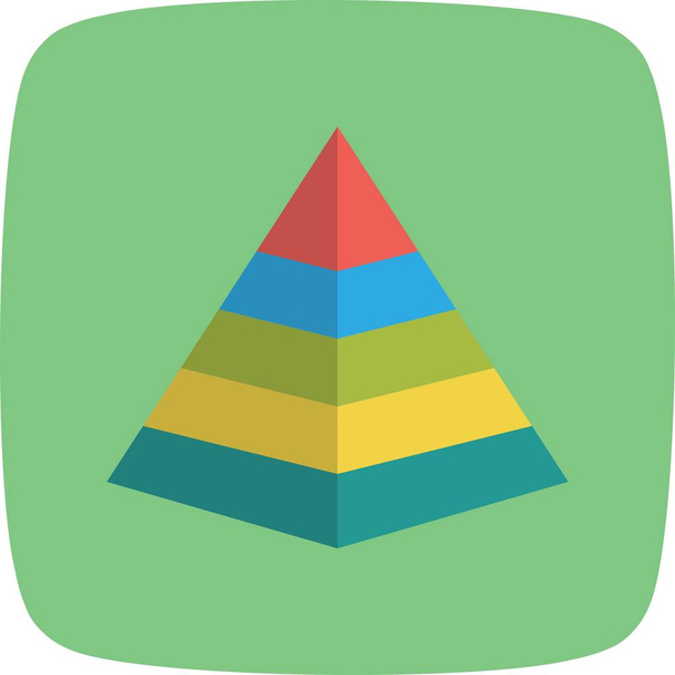 İllüstrasyon Piramit Simgesi - Fotoğraf, Görsel