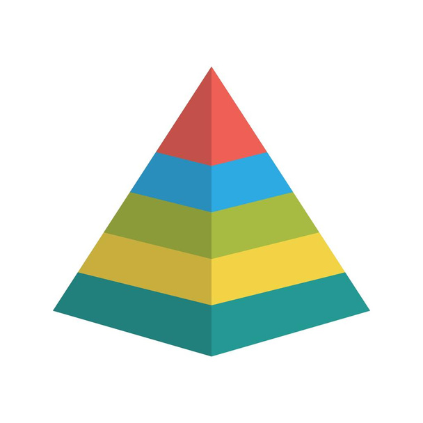 Icono de pirámide de ilustración
 - Foto, imagen