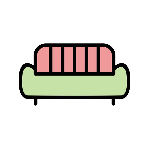 Ilustracja ikona sofa - Zdjęcie, obraz