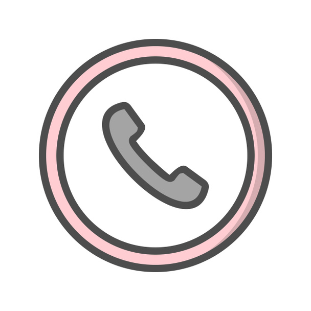 Illusztráció telefon útjelző ikon - Fotó, kép