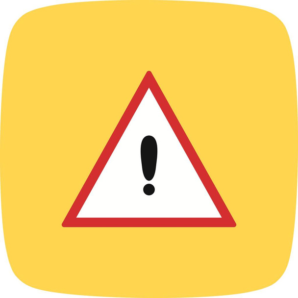 Ilustracja inne niebezpieczeństwa ikona znaku drogowego - Zdjęcie, obraz
