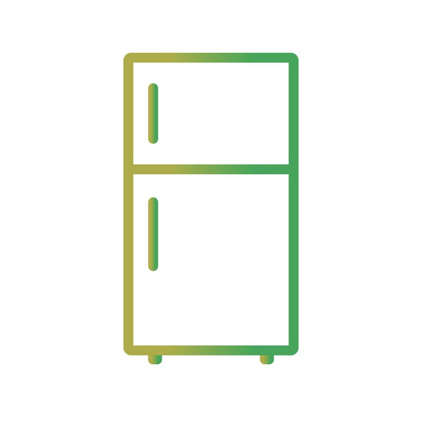 Illusztráció hűtőszekrény ikon - Fotó, kép