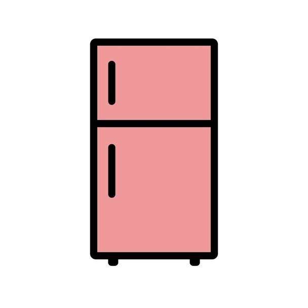 Illustratie koelkast pictogram - Foto, afbeelding