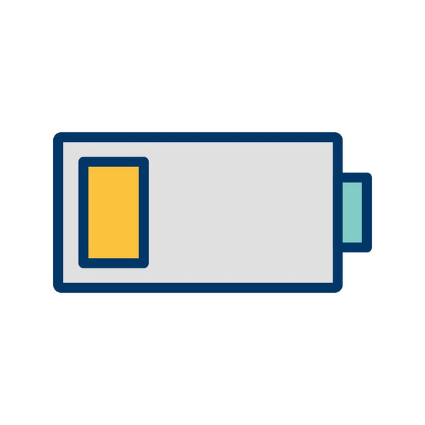 Ilustracja ikona niskiego poziomu baterii - Zdjęcie, obraz
