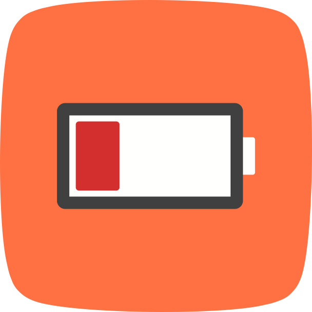 Illustration Low Battery Icon - Photo, Image