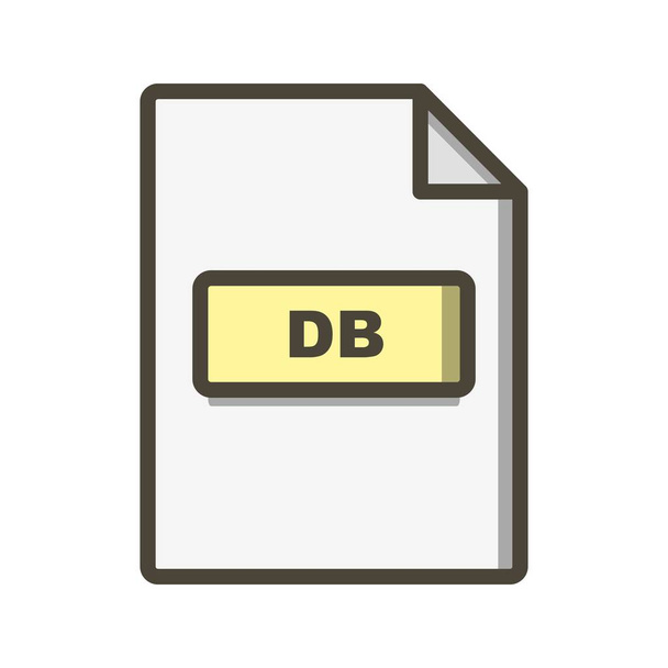 Illustratie DB-pictogram - Foto, afbeelding