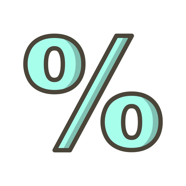 Ícone de percentagem de ilustração
 - Foto, Imagem