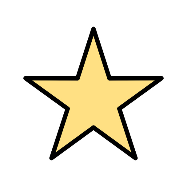 Ilustrace – ikona hvězdy - Fotografie, Obrázek