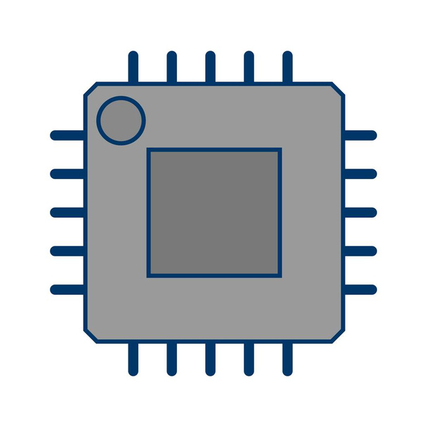Procesor wektorowy ikona - Zdjęcie, obraz