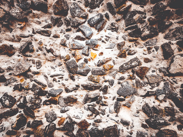 piedra triturada en hormigón
 - Foto, imagen