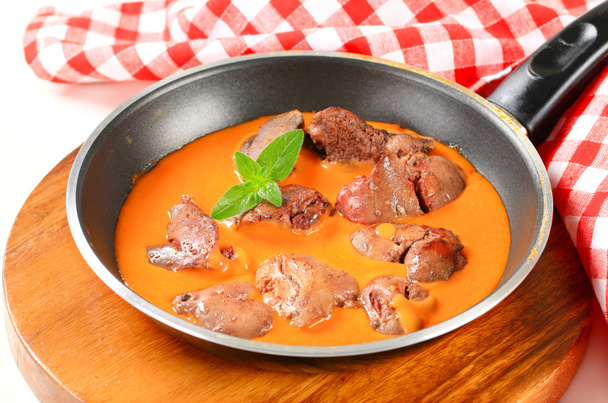 Liver with tomato sauce - Photo, Image