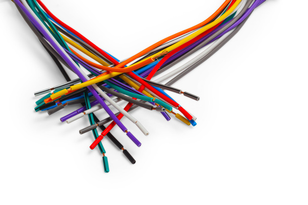 kleur draad kabel technologie apparatuur kunststof netwerk elektrische p - Foto, afbeelding