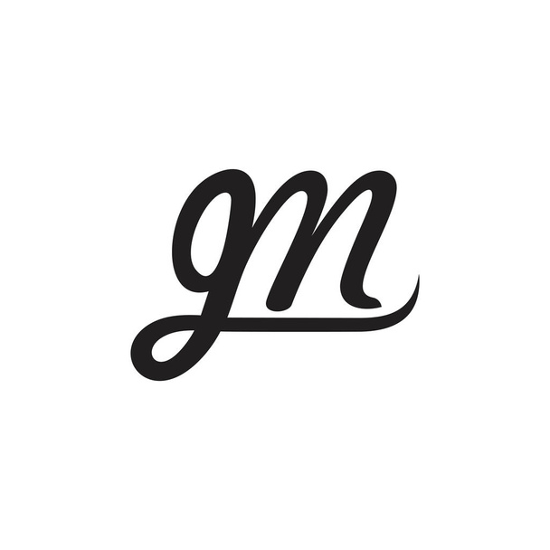 Basic Cmykletters GM görbék jelvény logo vektor - Vektor, kép