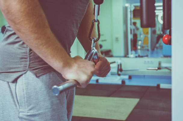 Bodybuilder in the gym - Фото, зображення