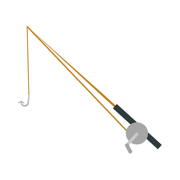 рибальський стрижень ізольована ікона
 - Вектор, зображення