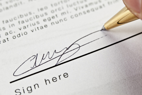Signature du contrat
 - Photo, image
