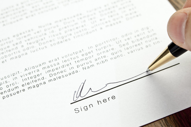 Signature du contrat
 - Photo, image
