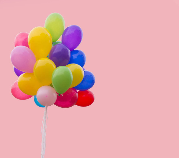 bunch of isolated balloons  - Φωτογραφία, εικόνα