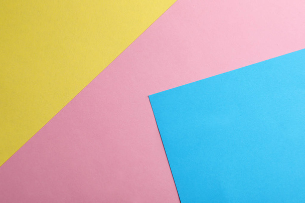 Colorful paper sheets as background, top view - Photo, image